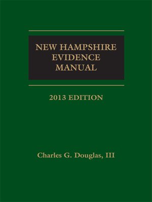 cover image of New Hampshire Evidence Manual